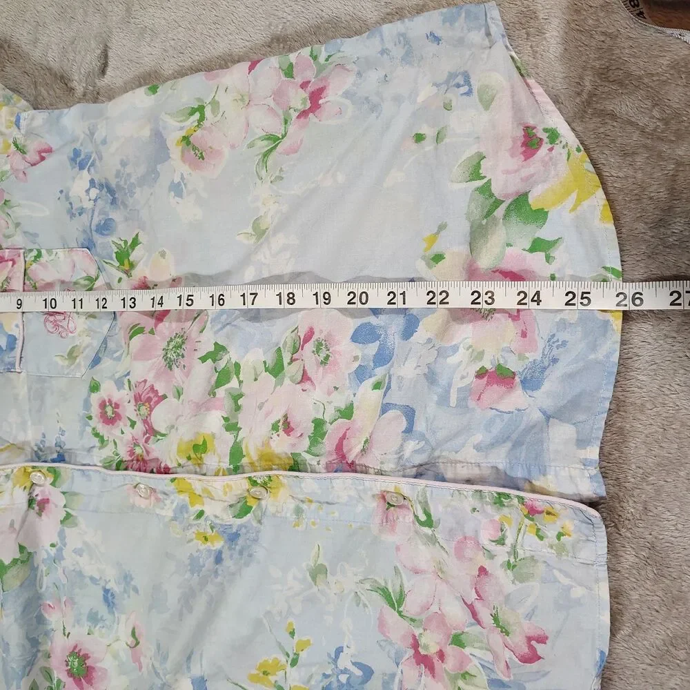 Lauren Ralph Lauren Floral Pajama Set Romantic Sleepwear XL L Cottagecore Soft - Picture 7 of 13
